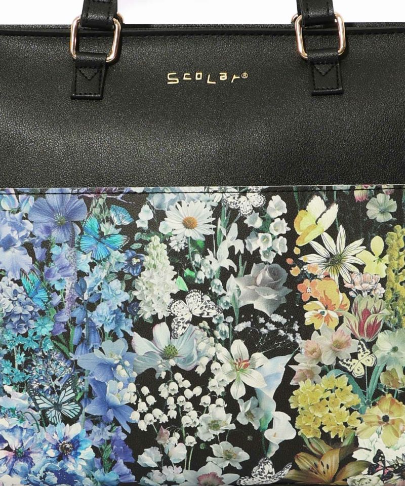 お部屋・花の2柄展開 カジュアルA4トートバッグ-7