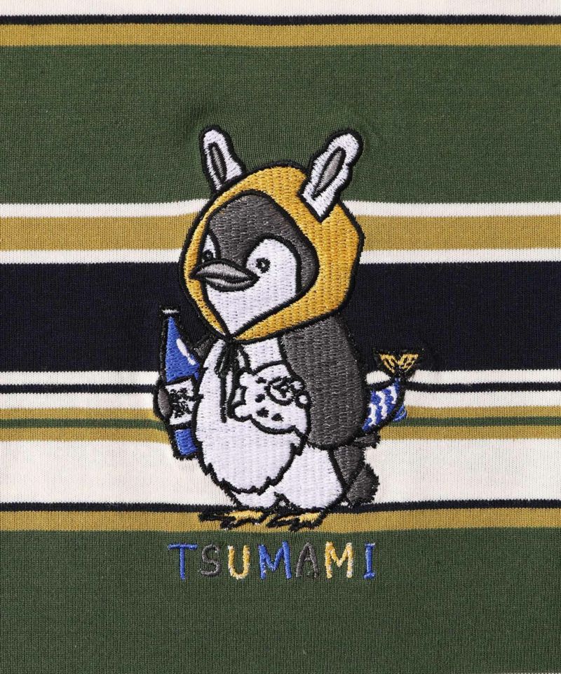 ペン五郎刺繍ボーダーロングスリーブTシャツ-12
