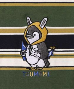 ペン五郎刺繍ボーダーロングスリーブTシャツ-12