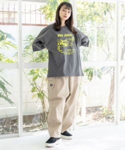 351117：クマジュース刺繍 デニムorツイルカーゴパンツの通販-ScoLar