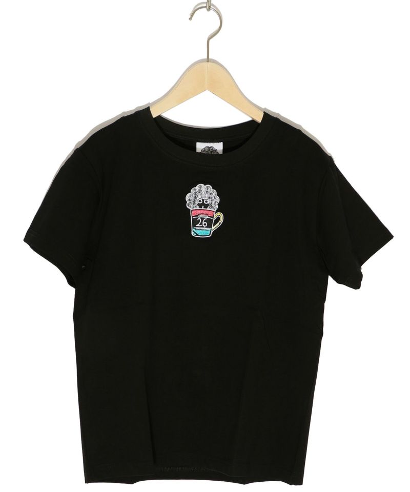 ラビル・ネコ・スカラー刺繍 クリアポーチ付Tシャツ-10