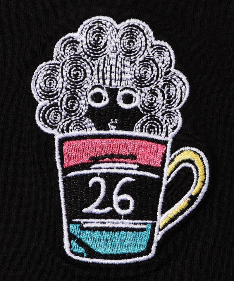 ラビル・ネコ・スカラー刺繍 クリアポーチ付Tシャツ-11