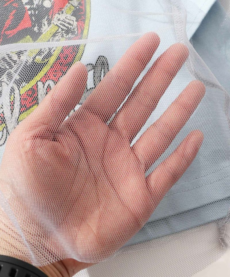 ロックなキャッツ柄 チュール重ねTシャツ-21