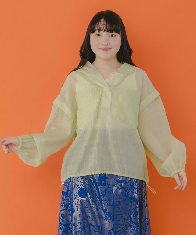 スカラーちゃんプリント 2WAYシアープルオーバー-1