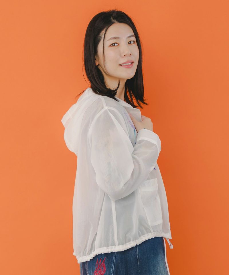 花柄シアーブルゾン-3