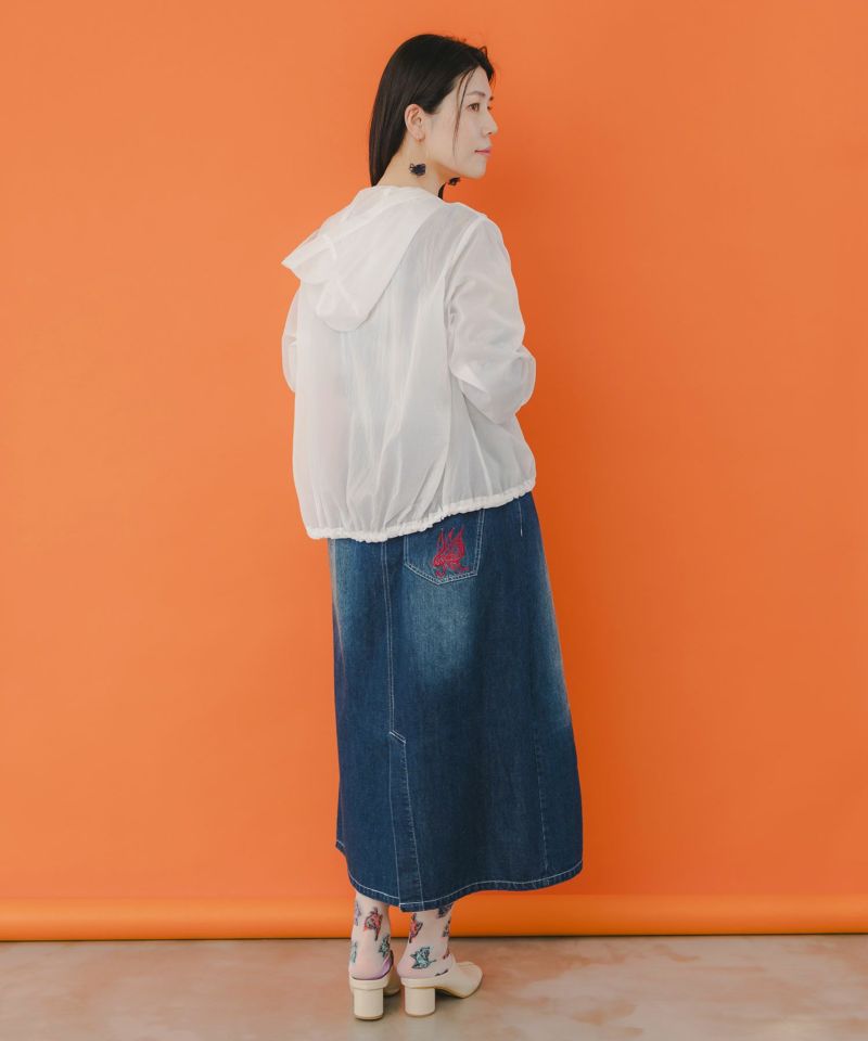 花柄シアーブルゾン-4