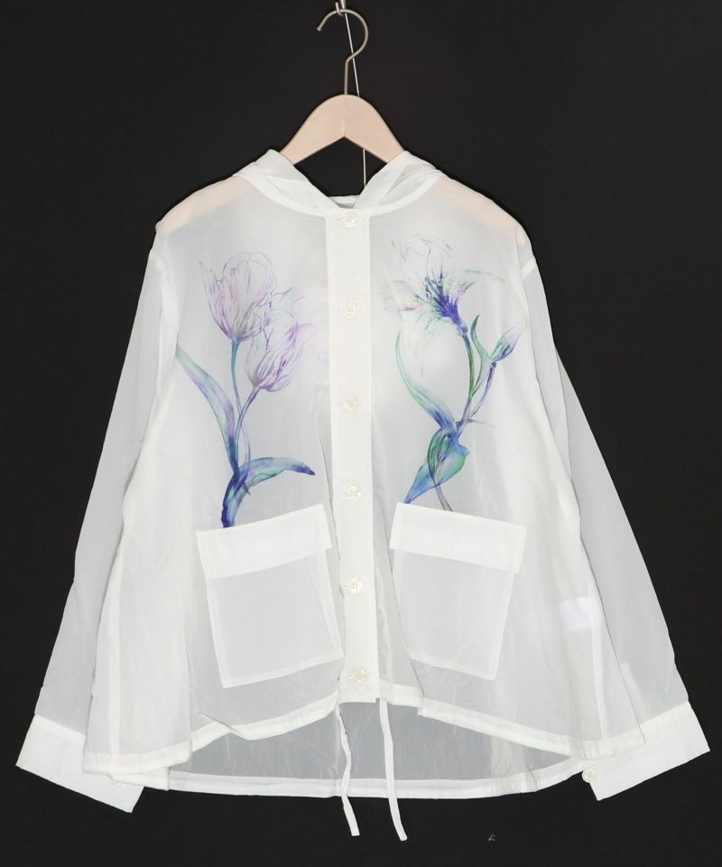 花柄シアーブルゾン-7