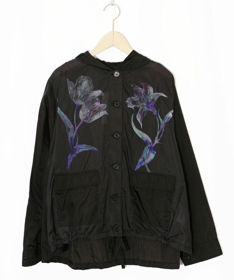 花柄シアーブルゾン-9