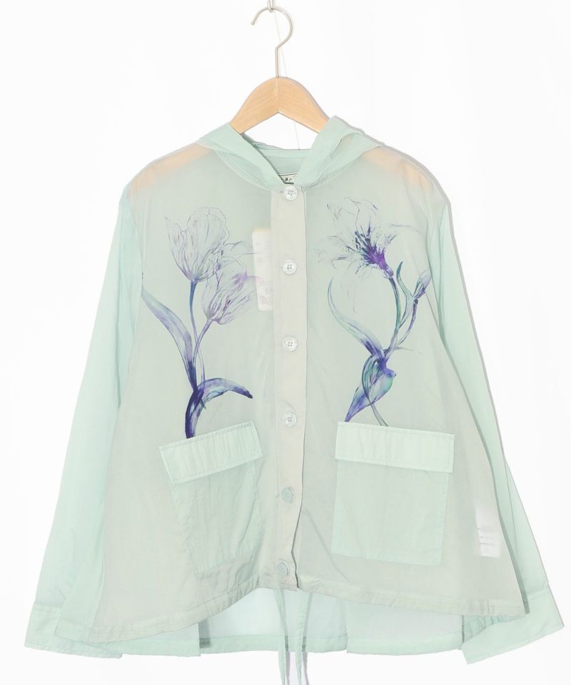 花柄シアーブルゾン-11