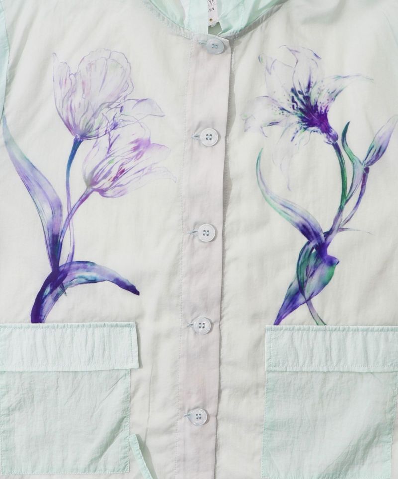 花柄シアーブルゾン-12
