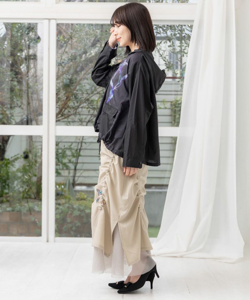 花柄シアーブルゾン-16