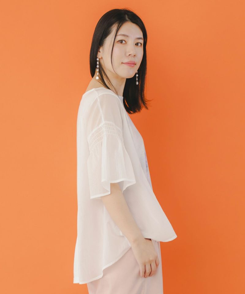 ネコ柄シアー切替プルオーバー-3