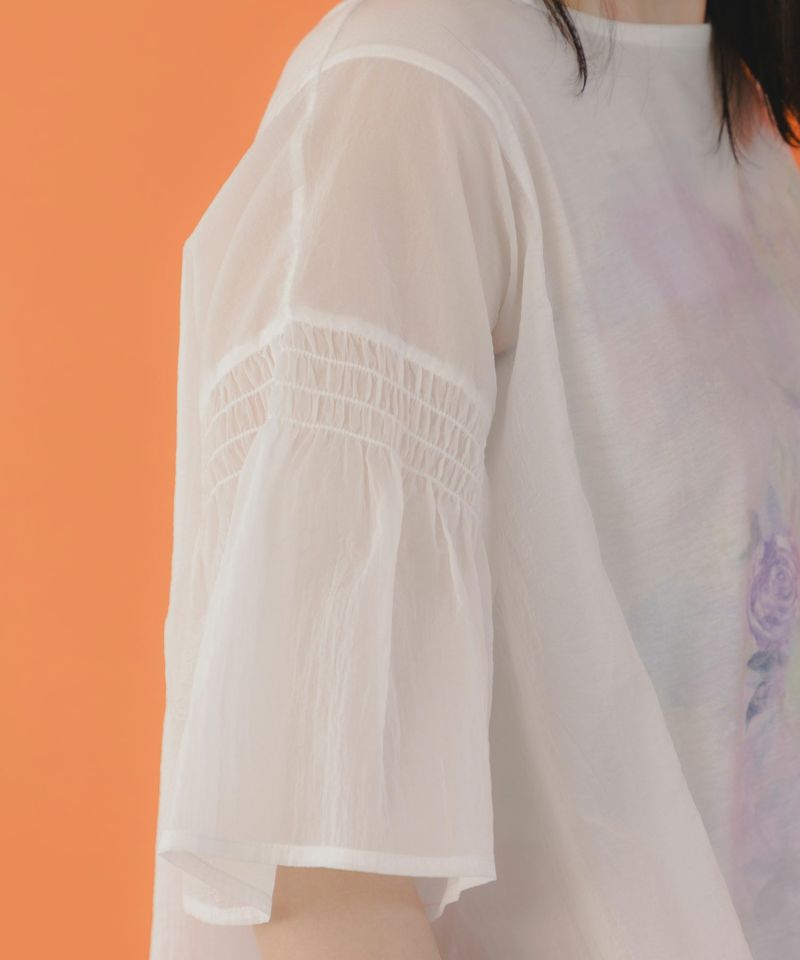 ネコ柄シアー切替プルオーバー-6