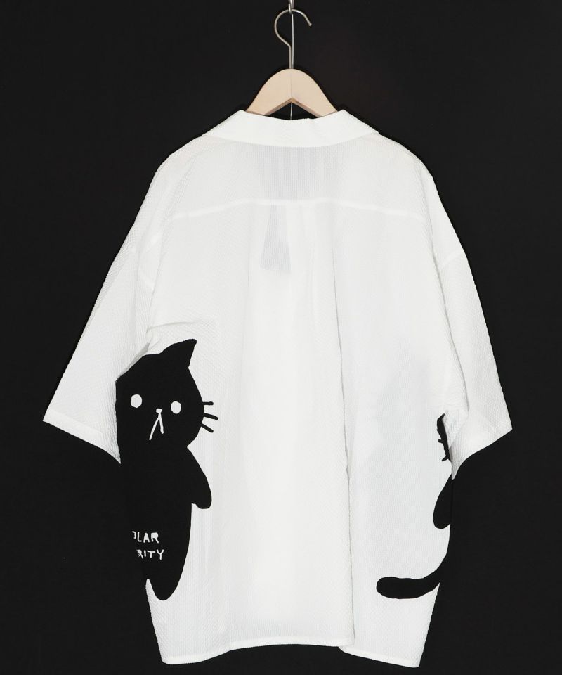 無限ループネコ柄シャツ-8