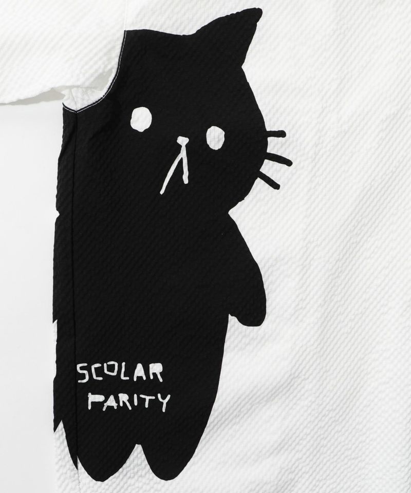 無限ループネコ柄シャツ-9