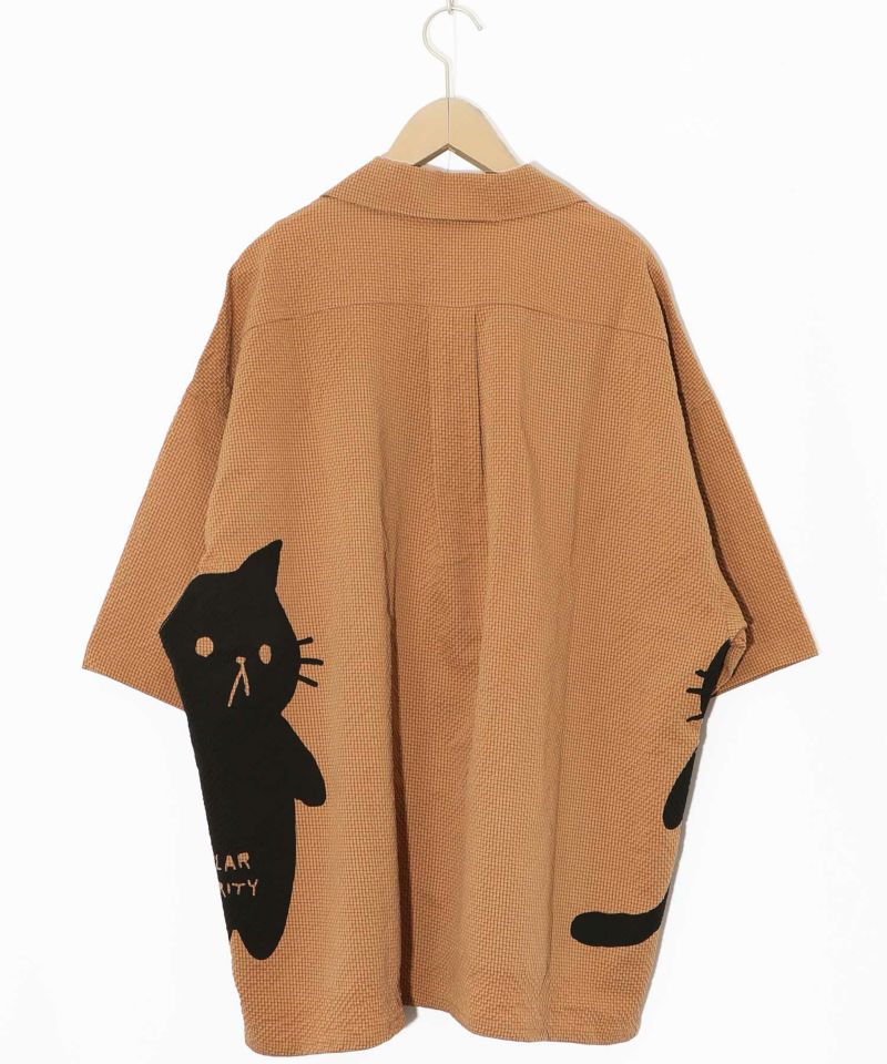 無限ループネコ柄シャツ-14