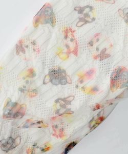 ワンちゃん柄チュール切替カーディガン-9
