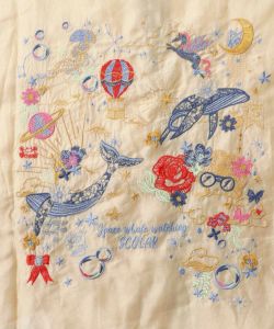 メルヘン刺繍 チュール重ねブルゾン-9