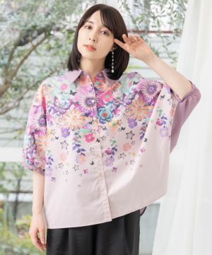 花蝶スカラーちゃん 切替ドルマンシャツ-1