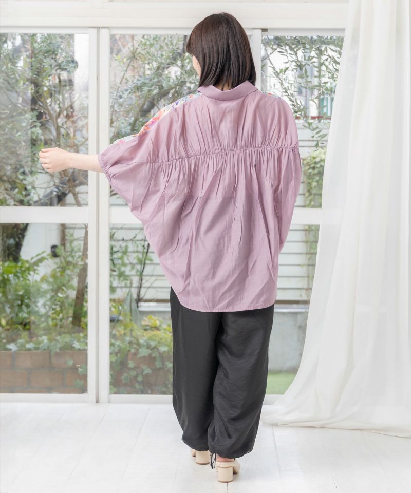 花蝶スカラーちゃん 切替ドルマンシャツ-5