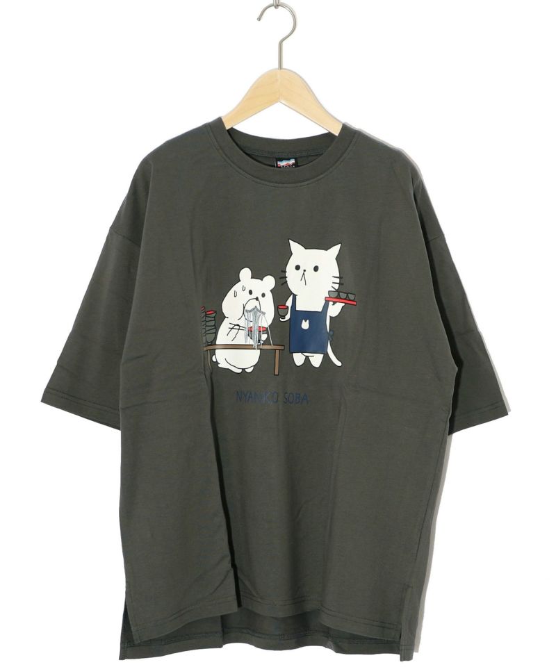 ニャンコソバ フリンジTシャツ-11