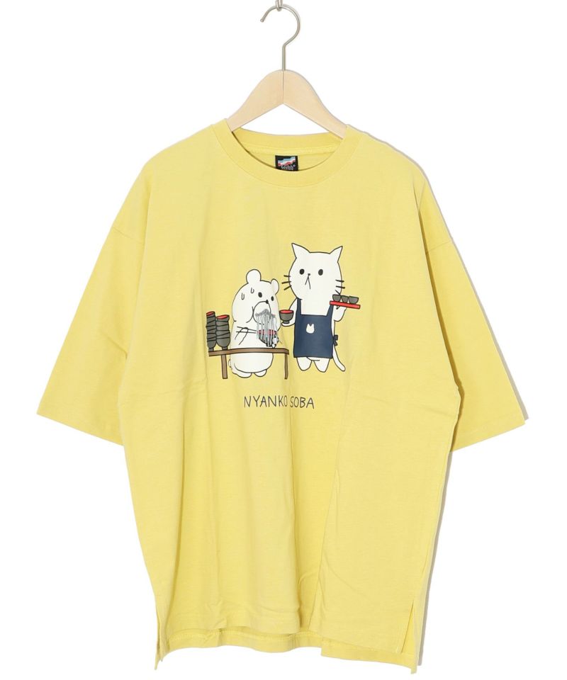 ニャンコソバ フリンジTシャツ-13