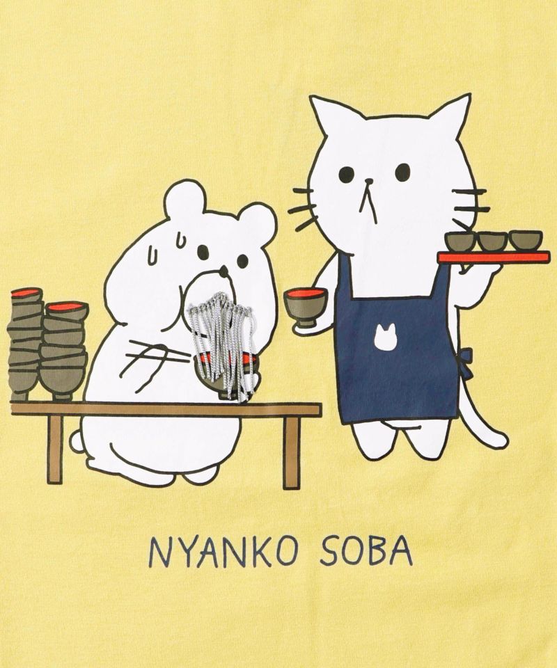 ニャンコソバ フリンジTシャツ-14