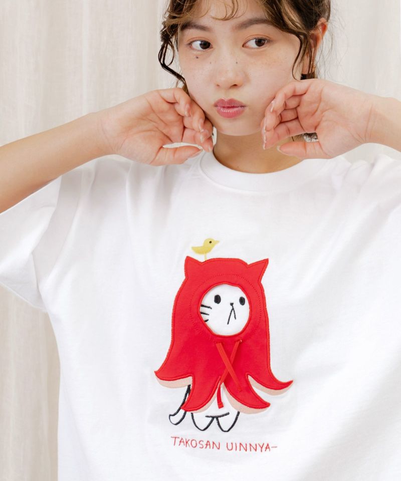 ウインニャーアップリケTシャツ-1