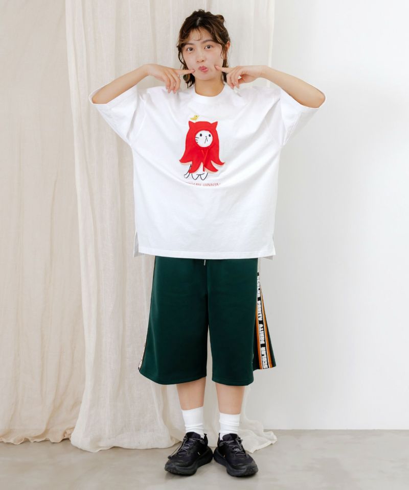 ウインニャーアップリケTシャツ-2