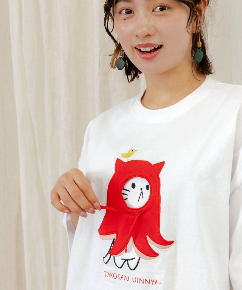 ウインニャーアップリケTシャツ-6