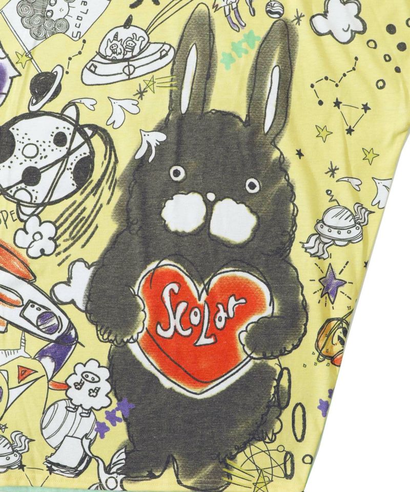 ラビルとフクミンらくがき風 バイカラーチュニック-16