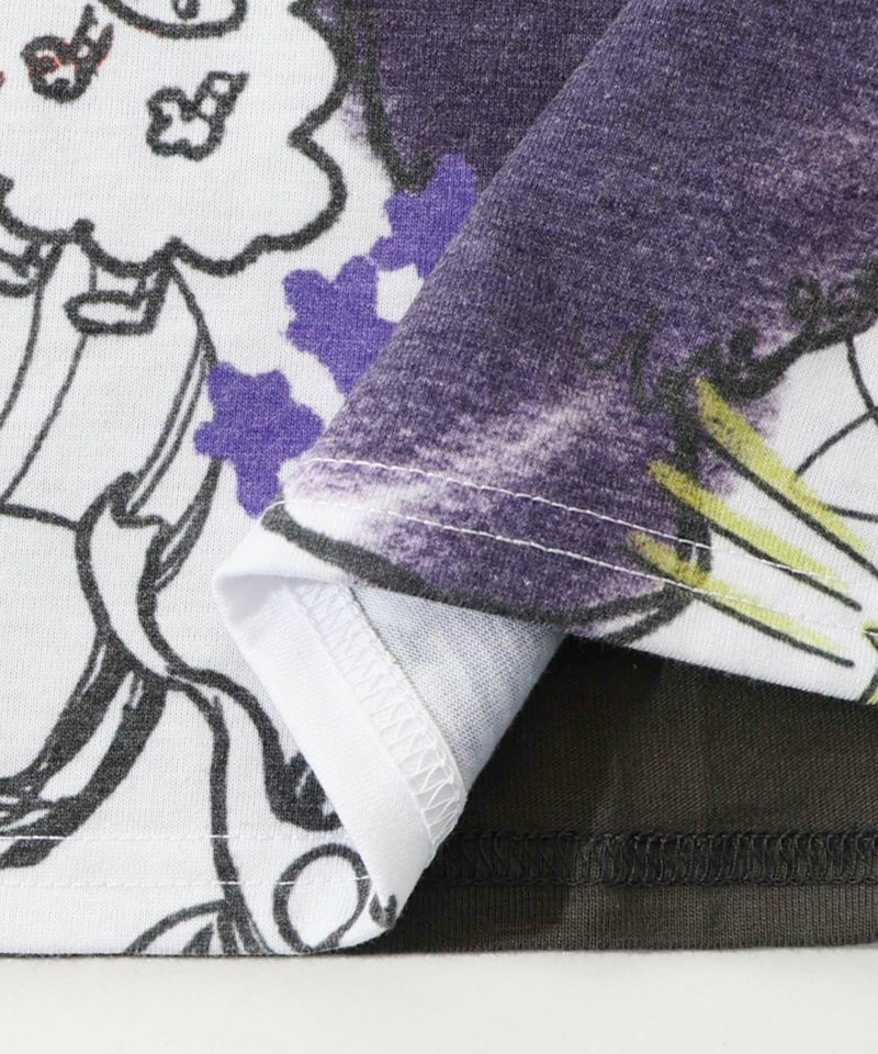 ラビルとフクミンらくがき風 バイカラーチュニック-21