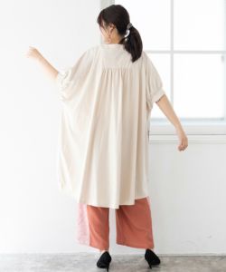 552216：華やかな貴婦人モチーフプリント 切替ワンピースの通販