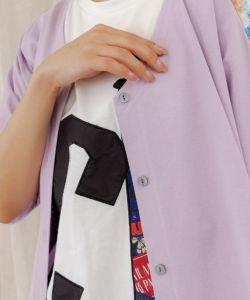 花クラゲ柄 前後着用2WAYワンピース-12
