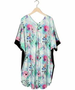 花クラゲ柄 前後着用2WAYワンピース-13