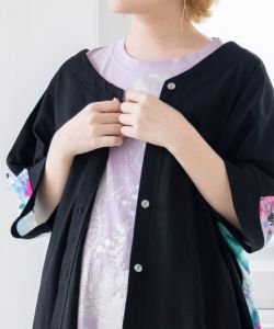 花クラゲ柄 前後着用2WAYワンピース-29