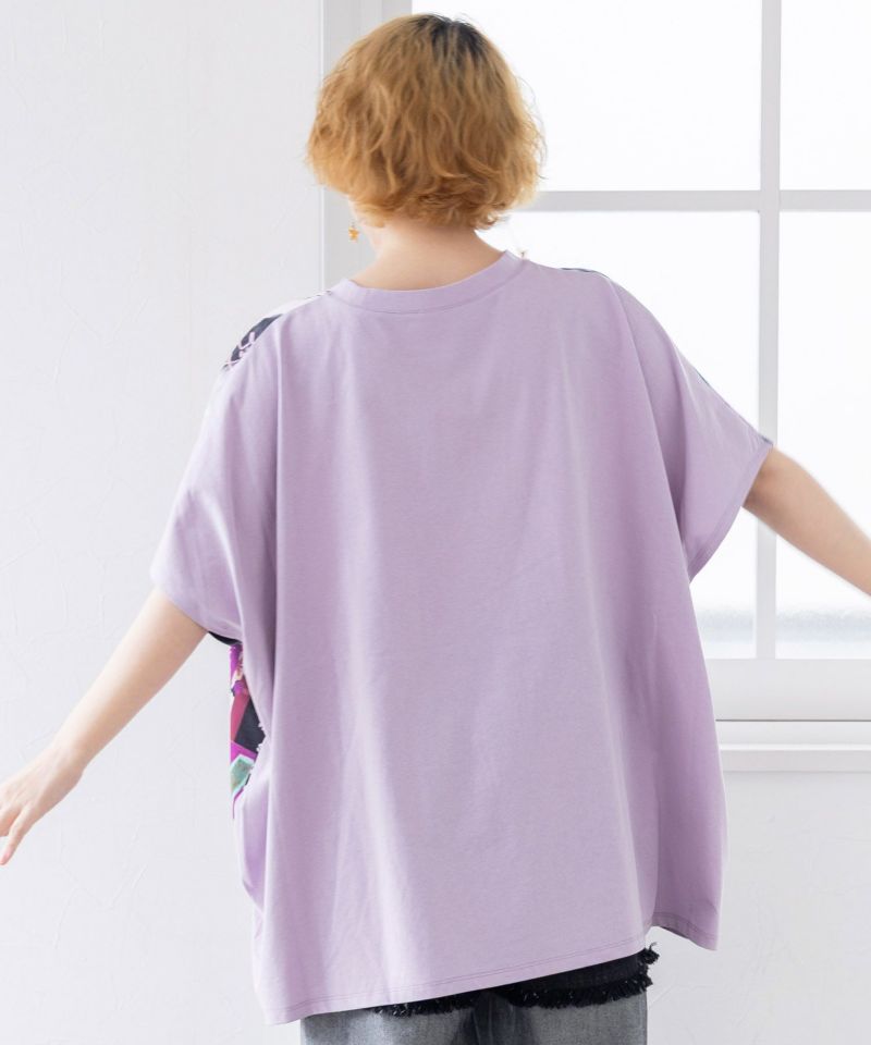 いろんなネコだらけ 総柄切替プルオーバー-5