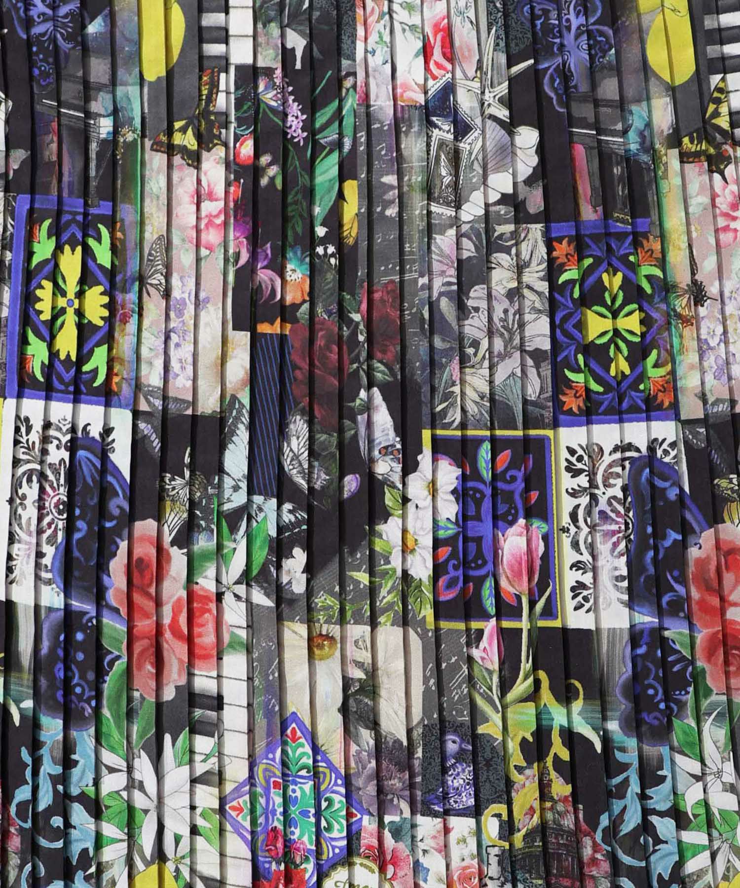 552208：シチリアイメージプリント ティアードプリーツスカートの通販  