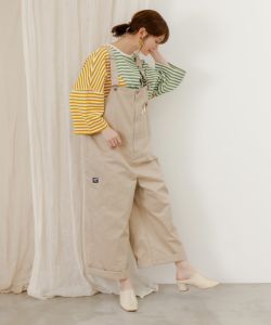 クマのおちり刺繍サロペット-4