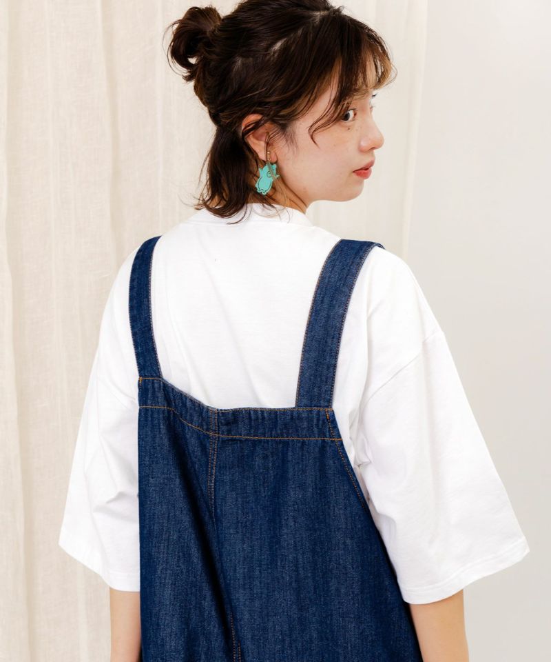 クマのおちり刺繍サロペット-19