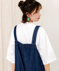クマのおちり刺繍サロペット-19
