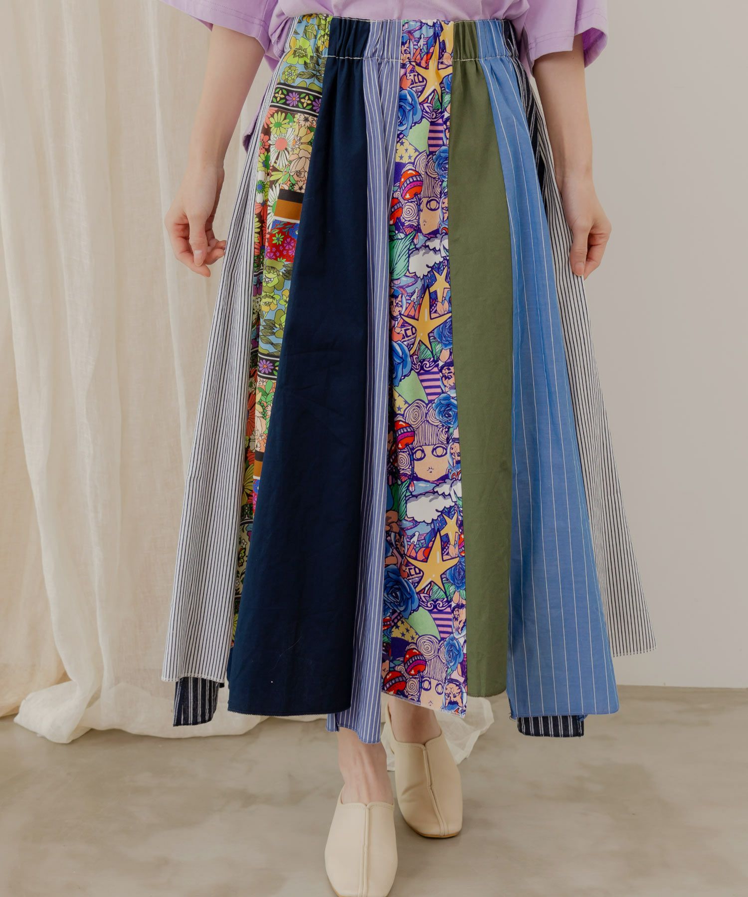 151645：かぎ編み風 花柄レーススカートの通販-ScoLar 