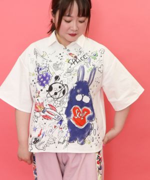 143688：ワンちゃん柄リバーシブルプルオーバーの通販-ScoLar