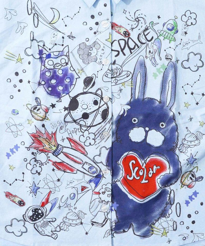 ラビルとフクミンらくがき風シャツ-10