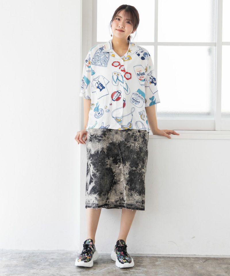 orion×ScoLar リゾート柄シャツ-2