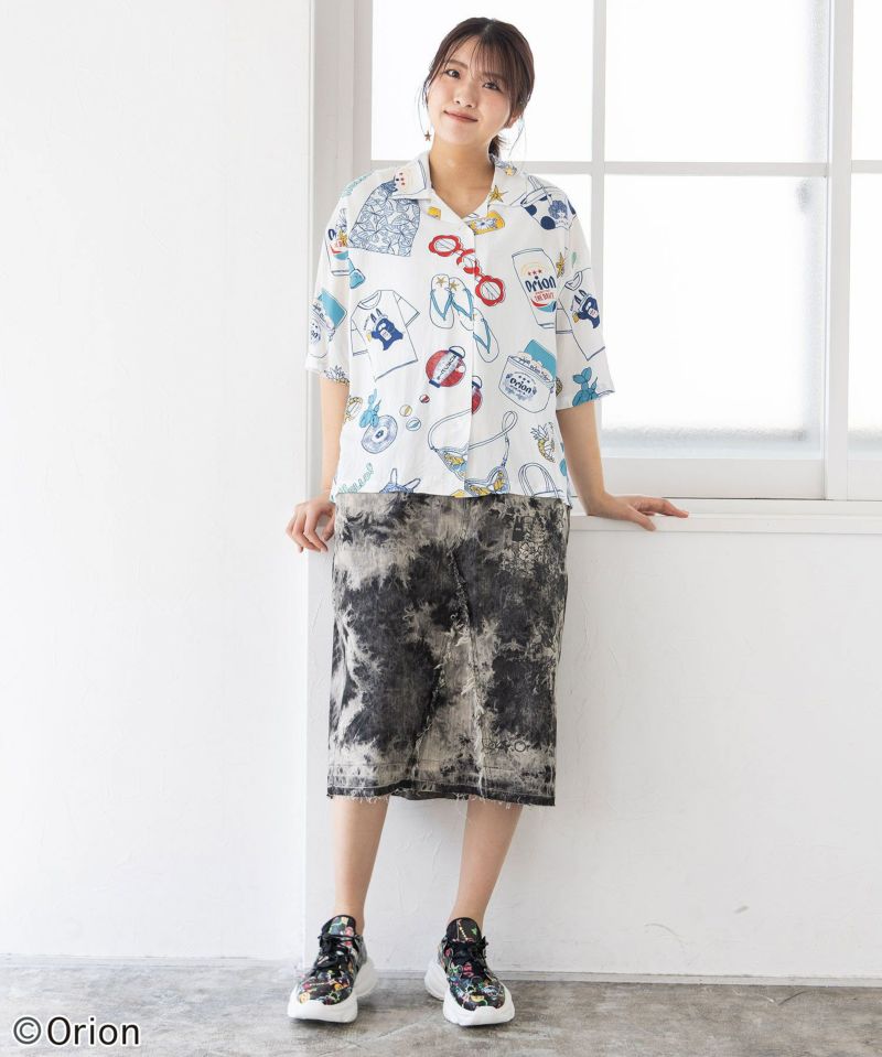 orion×ScoLar リゾート柄シャツ-2