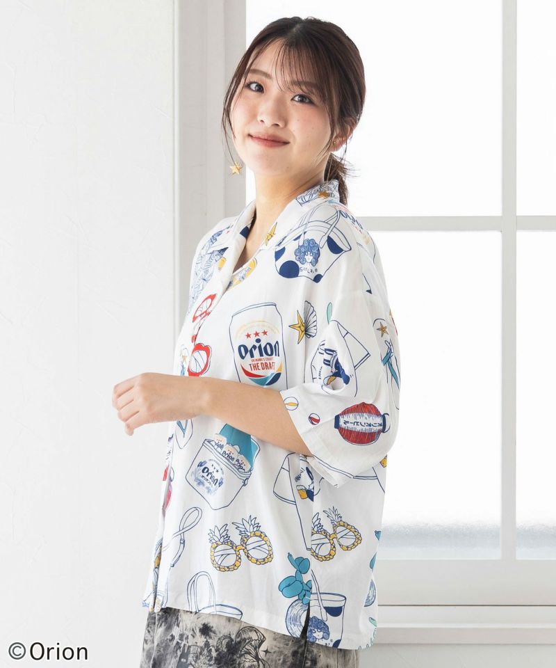 orion×ScoLar リゾート柄シャツ-3