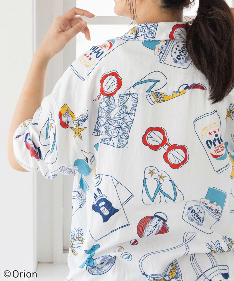 orion×ScoLar リゾート柄シャツ-7