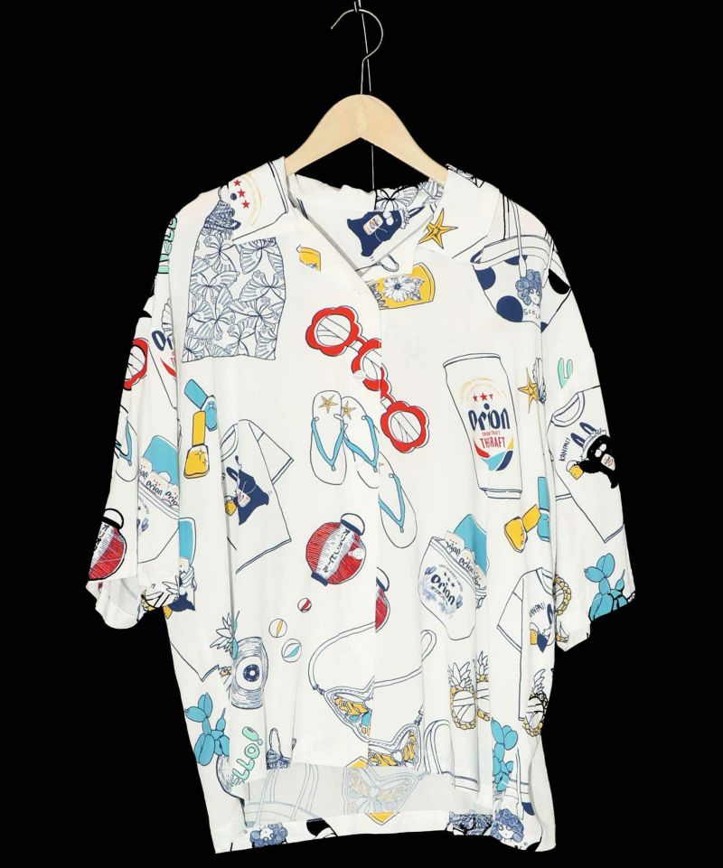 orion×ScoLar リゾート柄シャツ-8