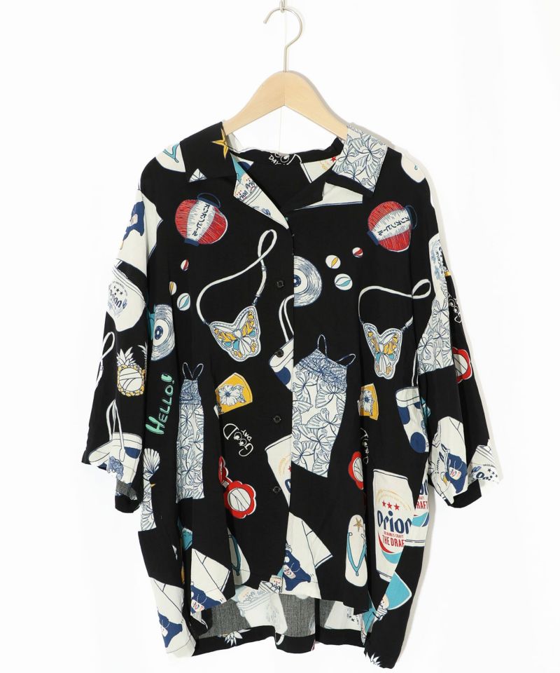 orion×ScoLar リゾート柄シャツ-10